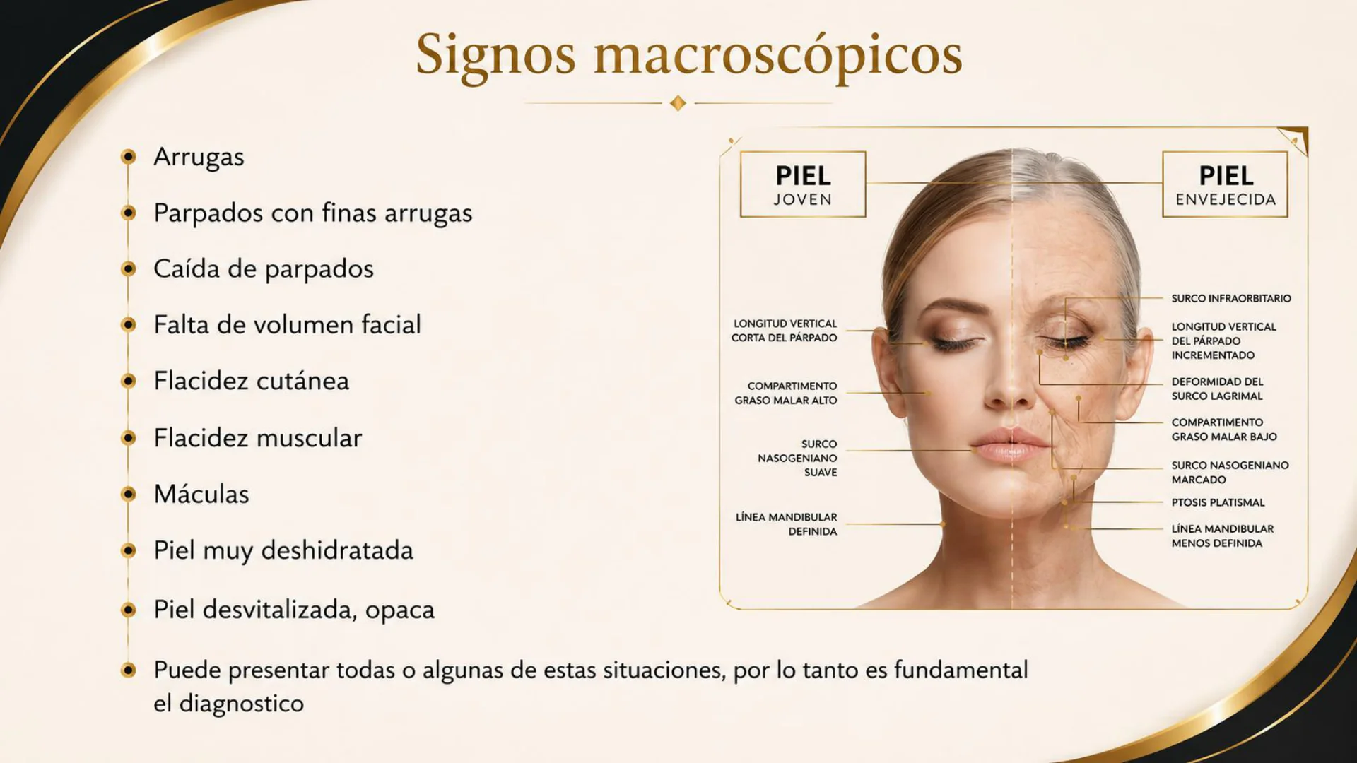 Piel joven vs piel envejecida: signos macroscópicos del envejecimiento